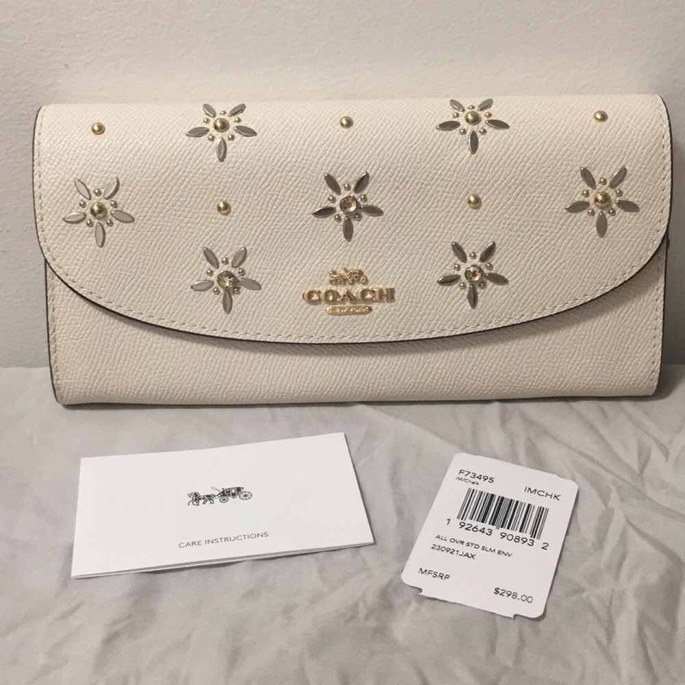 Coach x Disney Allover Studs Slim Envelope Wallet
